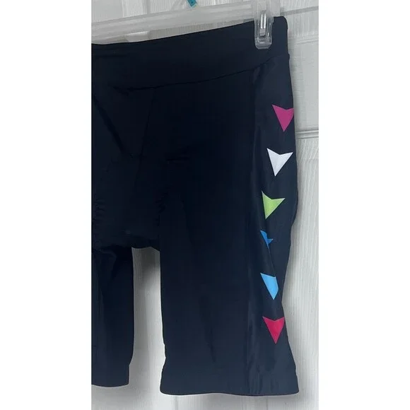 Beroy Womens Medium Cycling Shorts Compression Padded Black Medium M - Picture 3 of 7